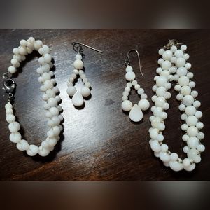 Bracelet and earrings set
